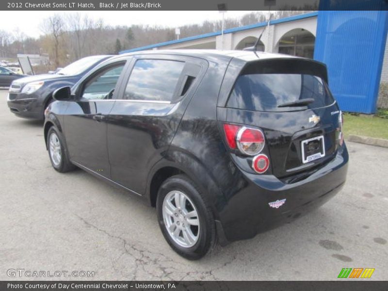 Black / Jet Black/Brick 2012 Chevrolet Sonic LT Hatch