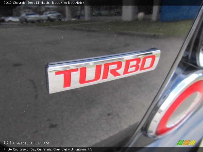 Black / Jet Black/Brick 2012 Chevrolet Sonic LT Hatch