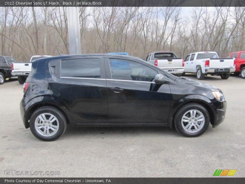 Black / Jet Black/Brick 2012 Chevrolet Sonic LT Hatch
