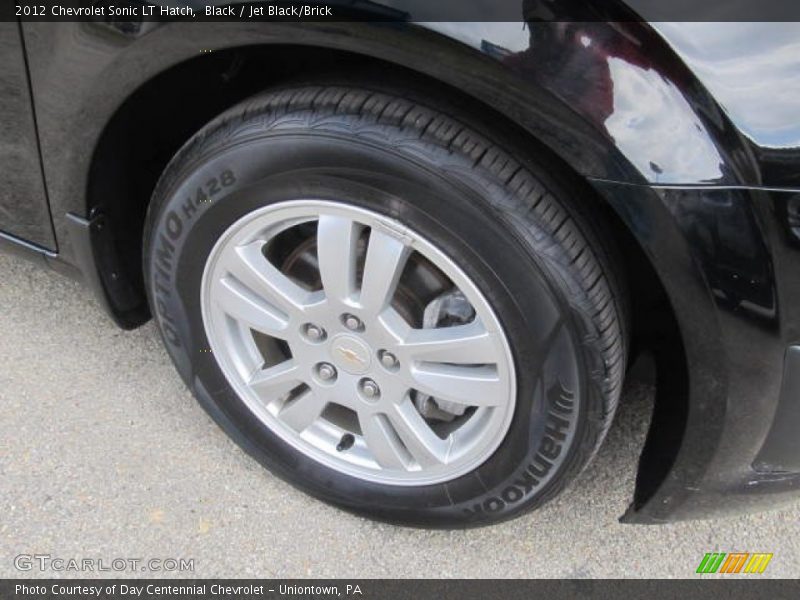 Black / Jet Black/Brick 2012 Chevrolet Sonic LT Hatch