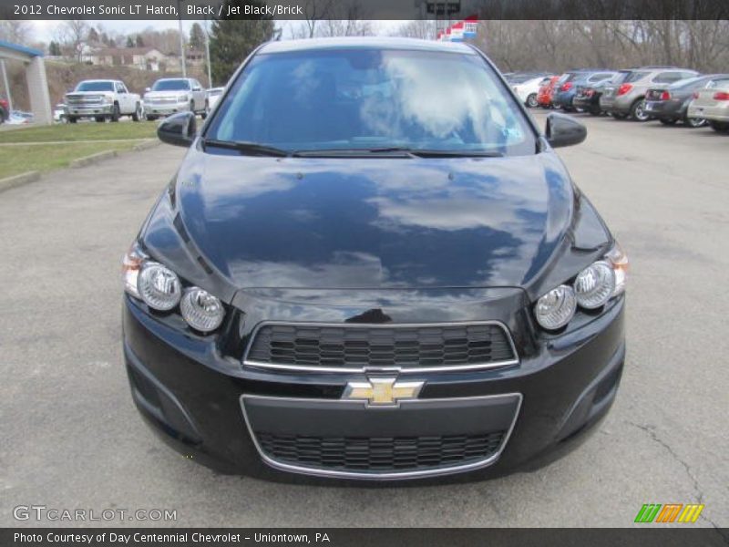 Black / Jet Black/Brick 2012 Chevrolet Sonic LT Hatch