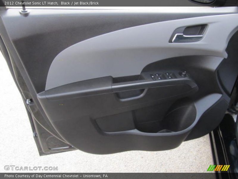 Black / Jet Black/Brick 2012 Chevrolet Sonic LT Hatch