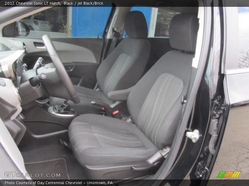 Black / Jet Black/Brick 2012 Chevrolet Sonic LT Hatch