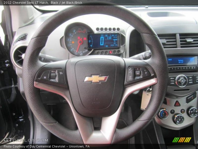 Black / Jet Black/Brick 2012 Chevrolet Sonic LT Hatch