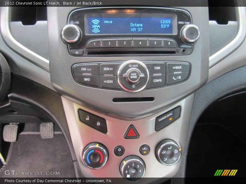 Black / Jet Black/Brick 2012 Chevrolet Sonic LT Hatch