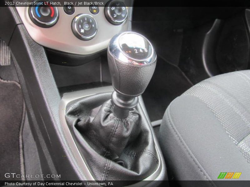 Black / Jet Black/Brick 2012 Chevrolet Sonic LT Hatch