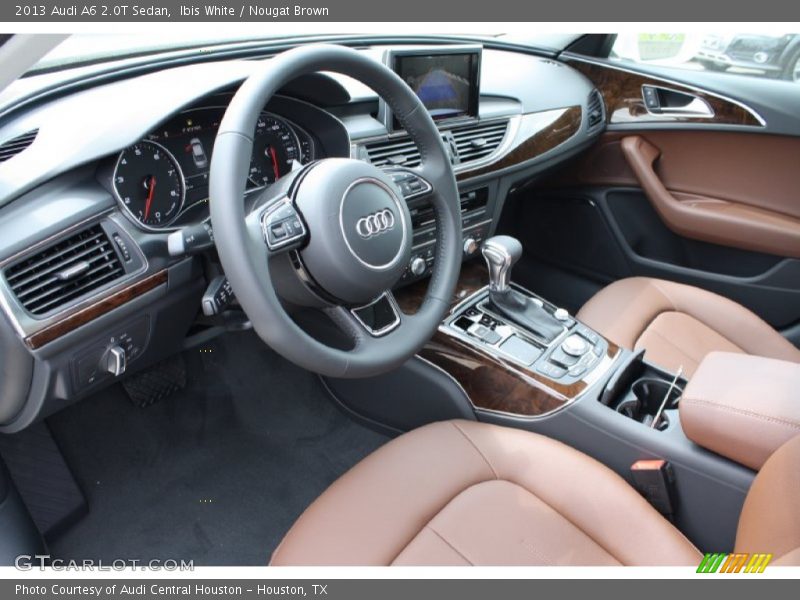 Ibis White / Nougat Brown 2013 Audi A6 2.0T Sedan