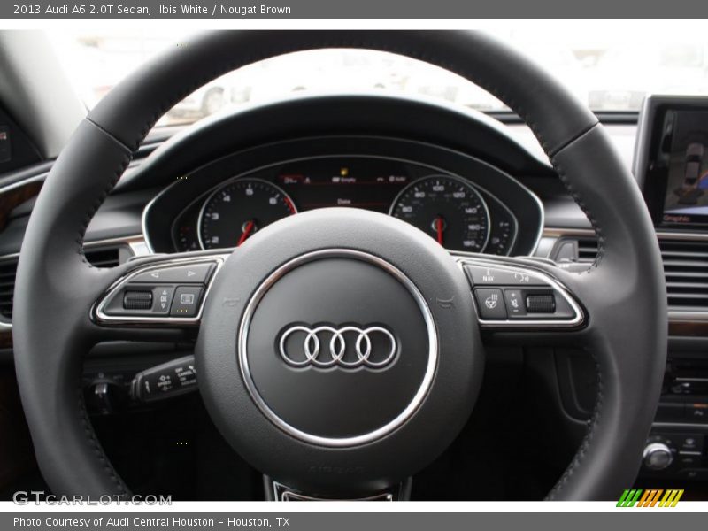 Ibis White / Nougat Brown 2013 Audi A6 2.0T Sedan