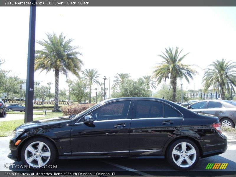 Black / Black 2011 Mercedes-Benz C 300 Sport