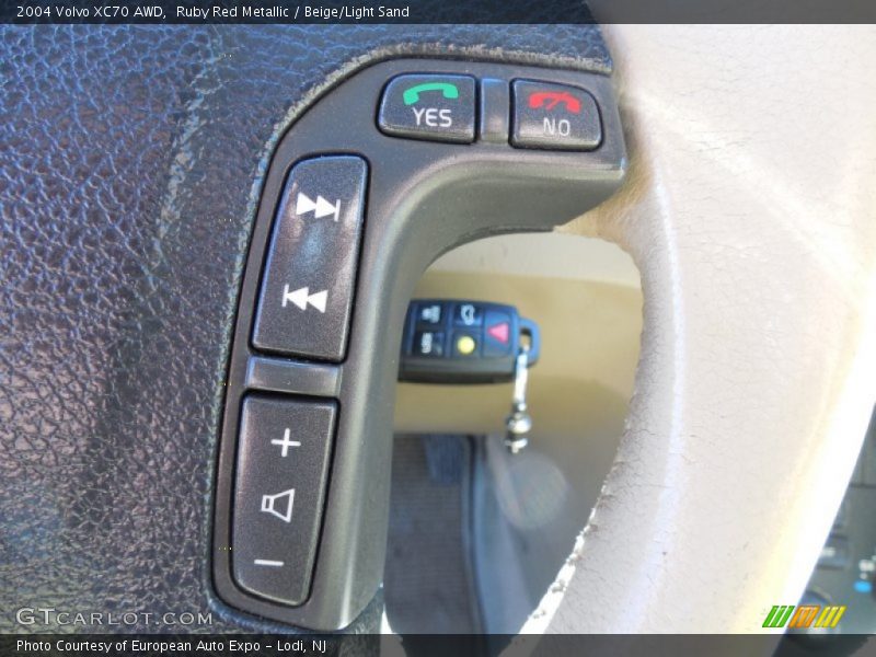Ruby Red Metallic / Beige/Light Sand 2004 Volvo XC70 AWD