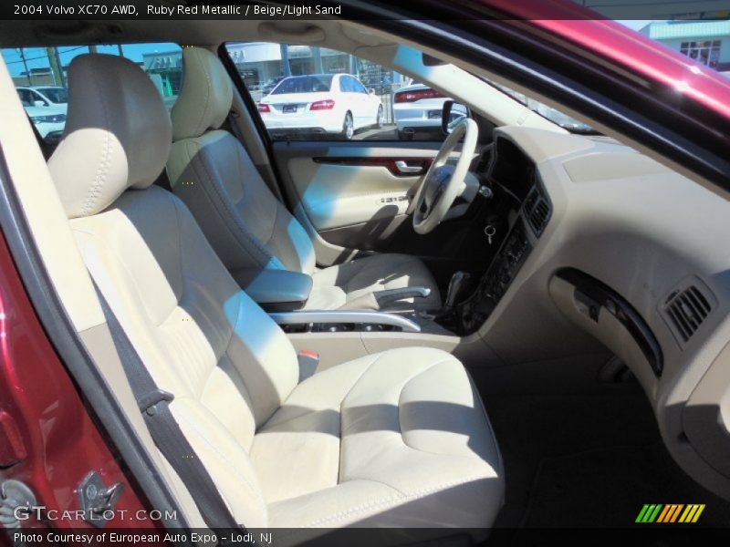 Ruby Red Metallic / Beige/Light Sand 2004 Volvo XC70 AWD