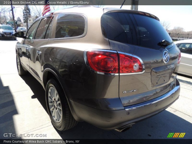 Cocoa Metallic / Ebony/Ebony 2010 Buick Enclave CXL AWD