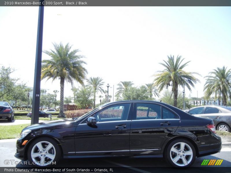 Black / Black 2010 Mercedes-Benz C 300 Sport