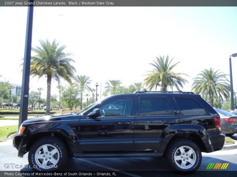 Black / Medium Slate Gray 2007 Jeep Grand Cherokee Laredo