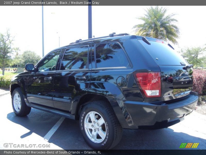 Black / Medium Slate Gray 2007 Jeep Grand Cherokee Laredo
