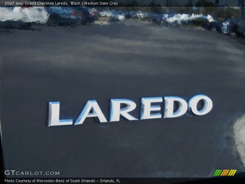 Black / Medium Slate Gray 2007 Jeep Grand Cherokee Laredo