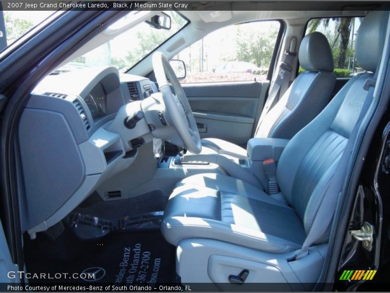 Black / Medium Slate Gray 2007 Jeep Grand Cherokee Laredo