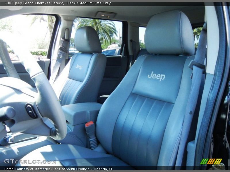 Black / Medium Slate Gray 2007 Jeep Grand Cherokee Laredo