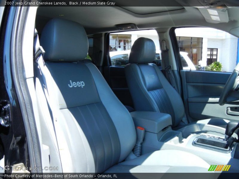 Black / Medium Slate Gray 2007 Jeep Grand Cherokee Laredo
