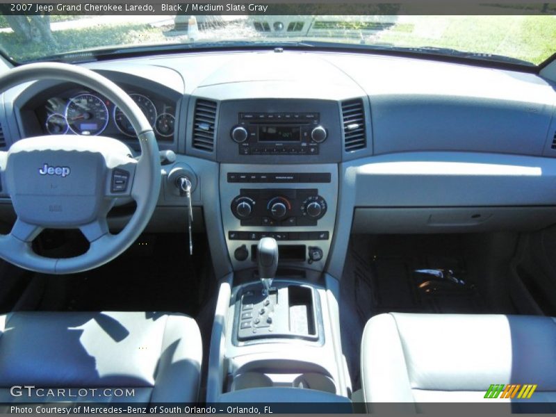 Black / Medium Slate Gray 2007 Jeep Grand Cherokee Laredo