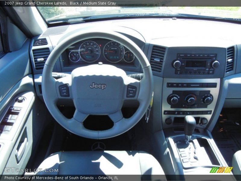 Black / Medium Slate Gray 2007 Jeep Grand Cherokee Laredo