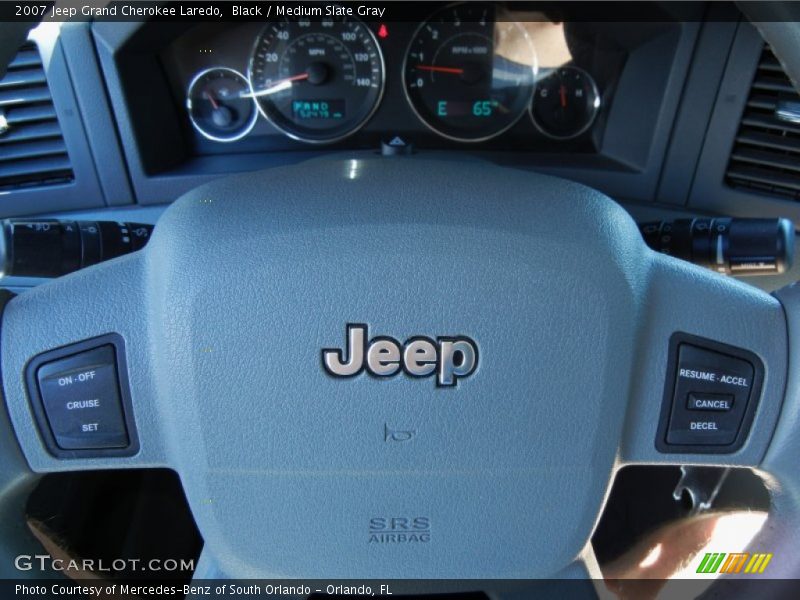 Black / Medium Slate Gray 2007 Jeep Grand Cherokee Laredo
