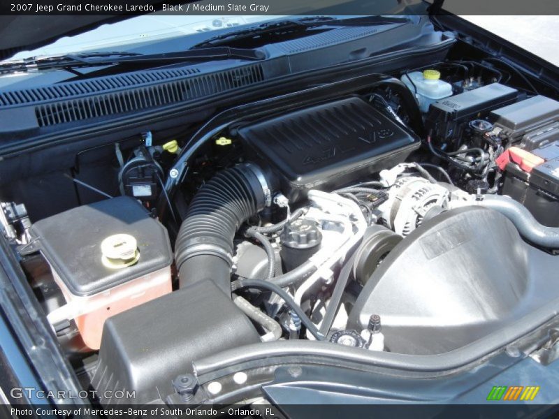 Black / Medium Slate Gray 2007 Jeep Grand Cherokee Laredo