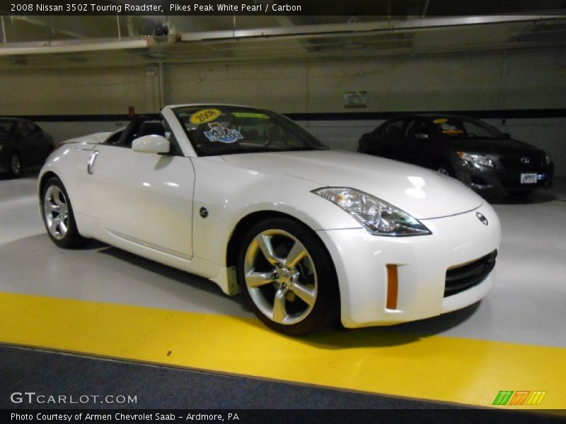 Pikes Peak White Pearl / Carbon 2008 Nissan 350Z Touring Roadster