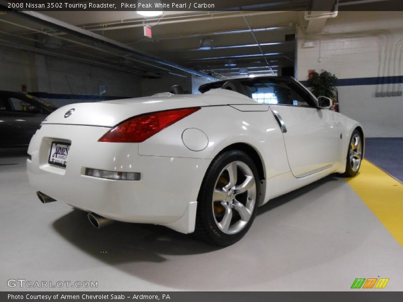 Pikes Peak White Pearl / Carbon 2008 Nissan 350Z Touring Roadster
