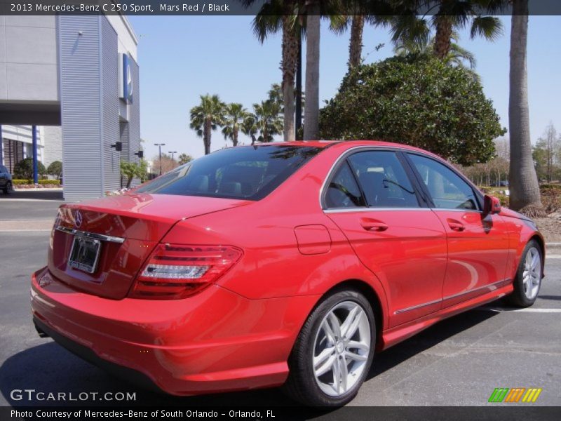 Mars Red / Black 2013 Mercedes-Benz C 250 Sport