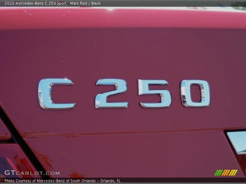 Mars Red / Black 2013 Mercedes-Benz C 250 Sport