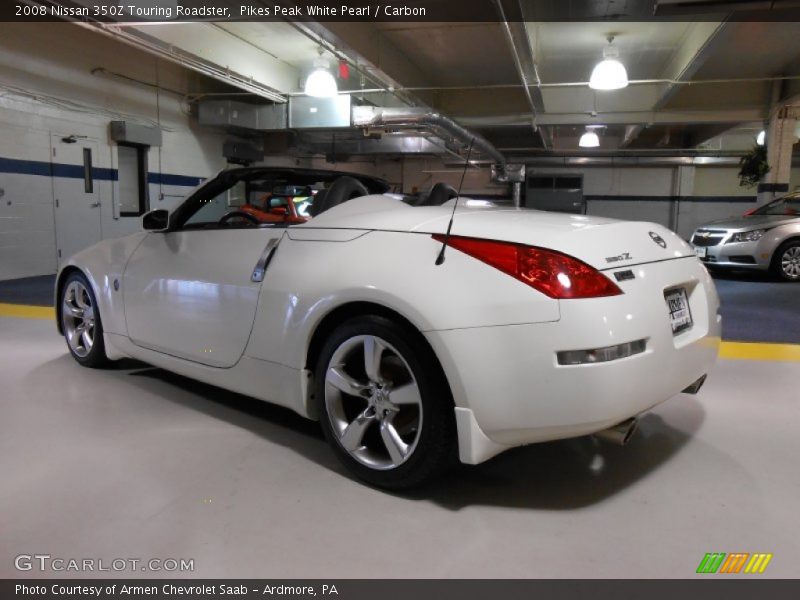 Pikes Peak White Pearl / Carbon 2008 Nissan 350Z Touring Roadster