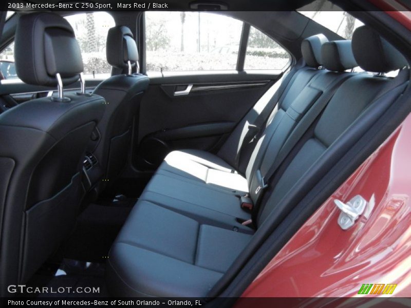 Mars Red / Black 2013 Mercedes-Benz C 250 Sport
