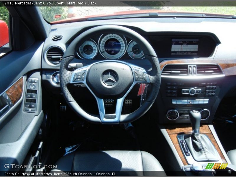 Mars Red / Black 2013 Mercedes-Benz C 250 Sport