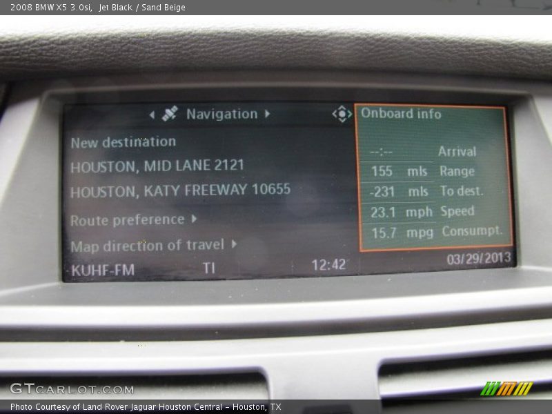 Jet Black / Sand Beige 2008 BMW X5 3.0si