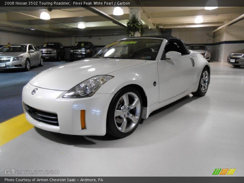 Pikes Peak White Pearl / Carbon 2008 Nissan 350Z Touring Roadster