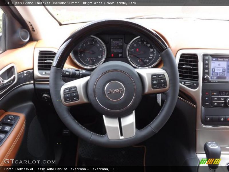 Bright White / New Saddle/Black 2013 Jeep Grand Cherokee Overland Summit