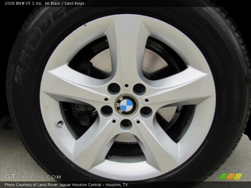 Jet Black / Sand Beige 2008 BMW X5 3.0si