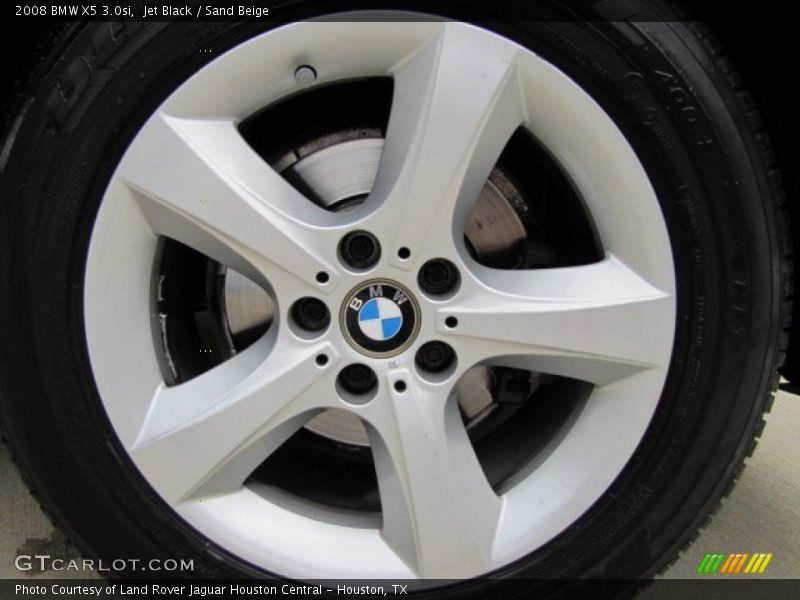 Jet Black / Sand Beige 2008 BMW X5 3.0si