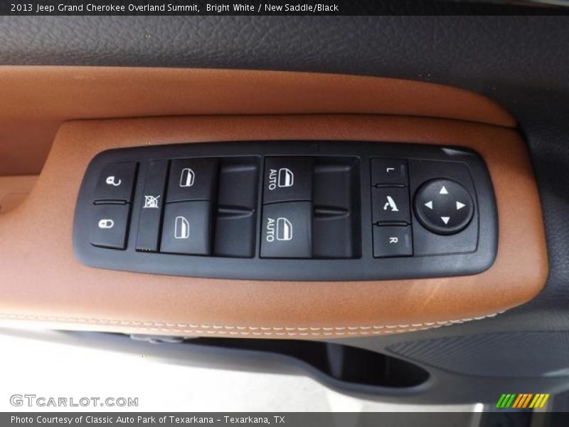 Bright White / New Saddle/Black 2013 Jeep Grand Cherokee Overland Summit