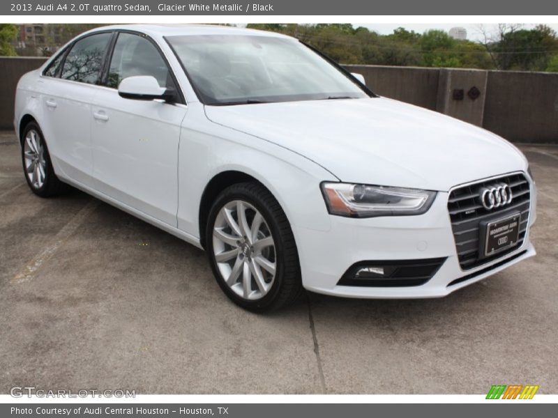 Glacier White Metallic / Black 2013 Audi A4 2.0T quattro Sedan