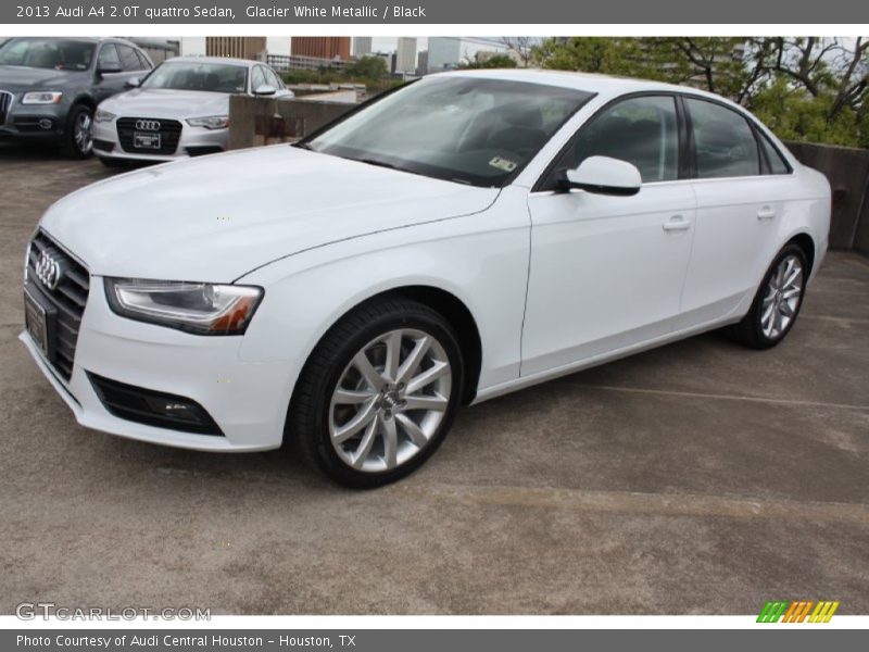 Glacier White Metallic / Black 2013 Audi A4 2.0T quattro Sedan