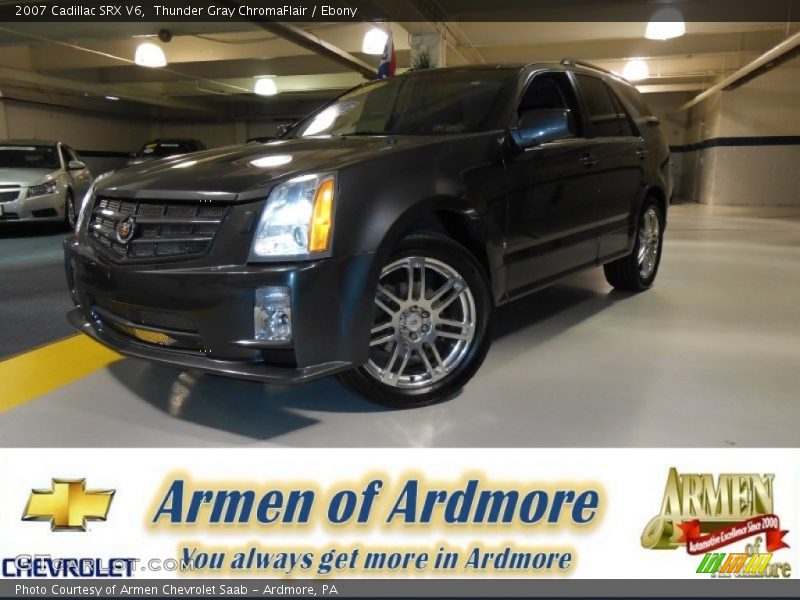 Thunder Gray ChromaFlair / Ebony 2007 Cadillac SRX V6