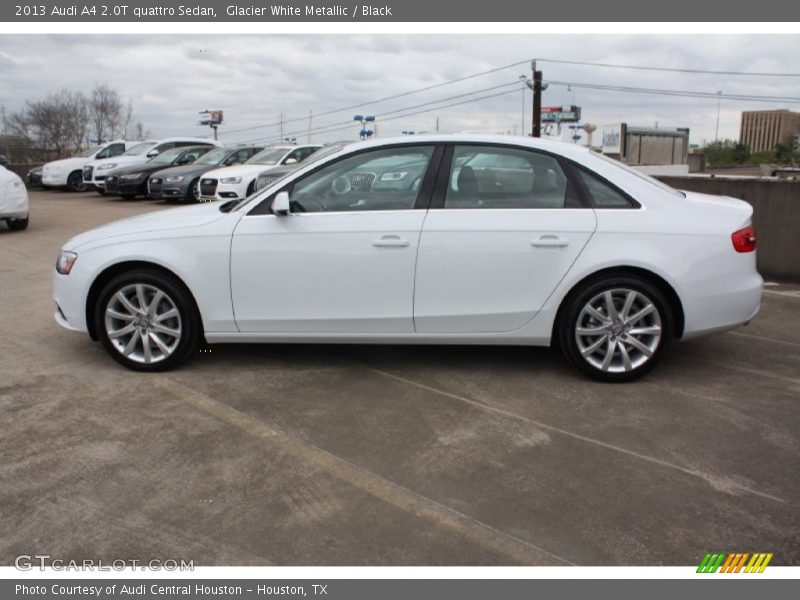 Glacier White Metallic / Black 2013 Audi A4 2.0T quattro Sedan