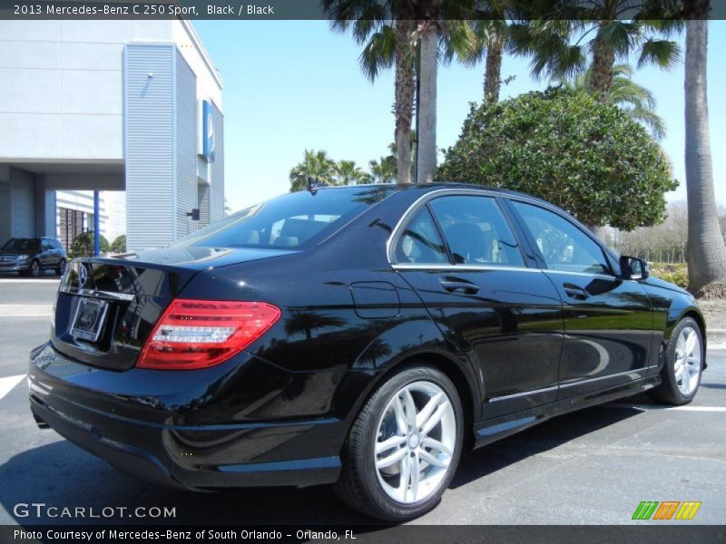 Black / Black 2013 Mercedes-Benz C 250 Sport