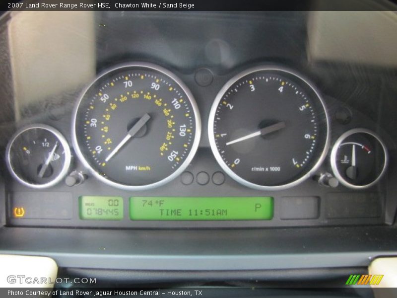  2007 Range Rover HSE HSE Gauges