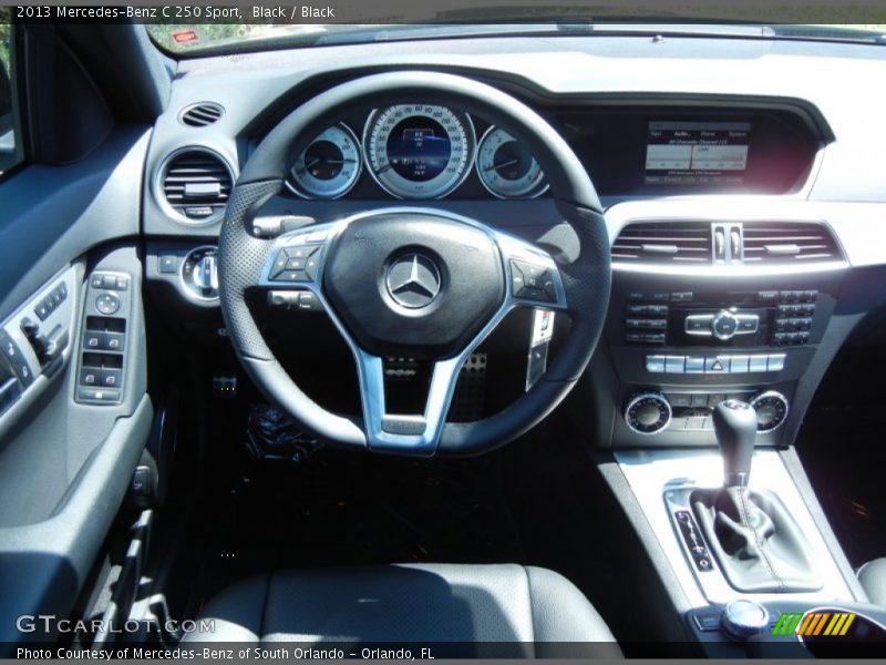 Black / Black 2013 Mercedes-Benz C 250 Sport