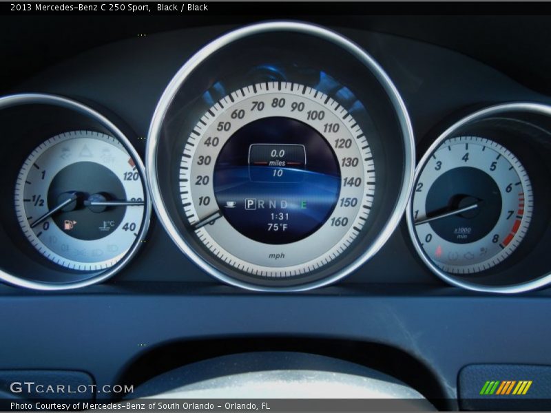 Black / Black 2013 Mercedes-Benz C 250 Sport