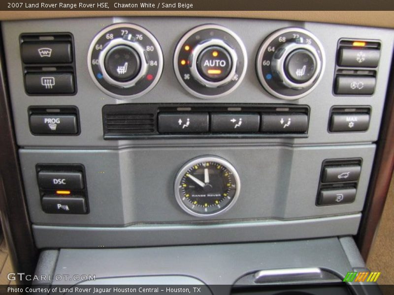 Controls of 2007 Range Rover HSE
