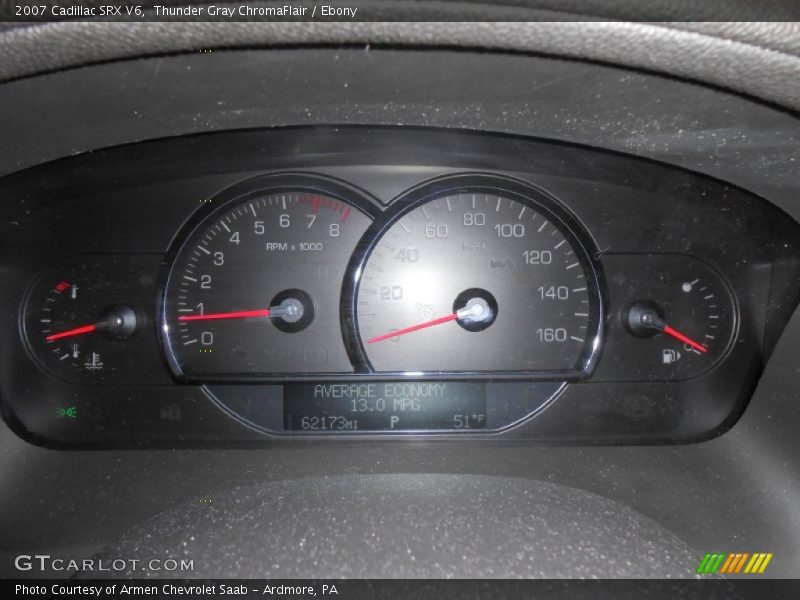 Thunder Gray ChromaFlair / Ebony 2007 Cadillac SRX V6